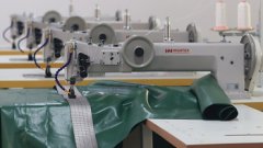 Máquina de coser doble aguja,triple arrastre de brazo largo